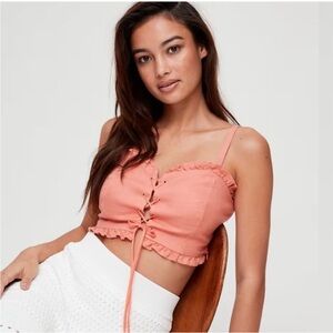 Wilfred sierra lace up crop top